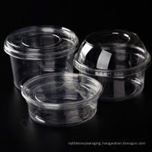 High quality transparent plastic fruit salad bowl container packaging box with lid